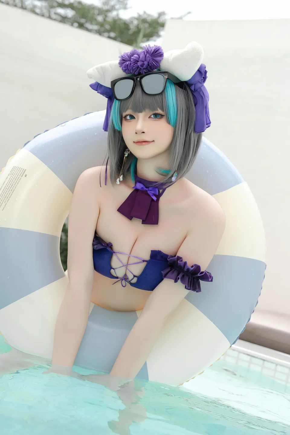 屿鱼 - No.064 柴郡泳装 [29P-236MB] tg@simisebaisi 【丝足阁】017.webp